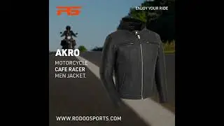 WOMEN LEATHER VEST  |  AKRO MOTORCYCLE CAFE RACER MEN JACKET. |  MOTORCYCLE VINTAGE JACKET.