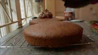 Chocolate Cake Time Lapse HD mp4