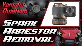 Снятие искрогасителя Yamaha Drive2