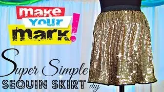 How to: Super Simple Sequin Skirt DIY