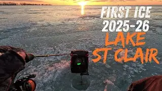 Quick trip to Lake St Clair for some early ice action!