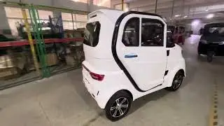 Four-Wheeled New Low Speed Off-Road Electric Vehicle Leather Seats Rear Camera Automatic Drive 