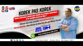 Korek pas Korek : Michael Jean Louis accueille Dowluth Mansingh et Bhavish Ghoorbin.