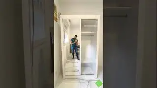 Guarda-Roupa Solteiro Madesa Denver 2 Portas de Correr com Espelho