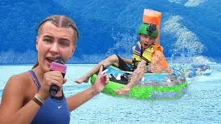 Don&rsquo;t spill the GUNGE challenge!! EXTREME Tubing edition! | What Now? Challenges
