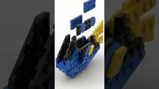 LEGO Royal Blue Tang Fish | LEGO Classic Build #shorts #legoshorts #legos