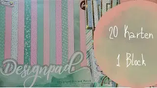 20 Karten 1 Block von Action | Designpad Mix and Match #craftsensations