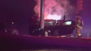 Delivery driver helps save woman from fiery crash in northwest Ohio
