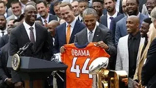 Obama Honors Denver Broncos, Super Bowl Champs