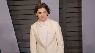 Timothee Chalamet at the Red Carpet of the 2018 Vanity Fair Oscar Party