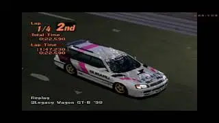(GT2 plus) RM Subaru Legacy Wagon '98, corrida no Arcade Mode, Rome Night Reverse.