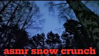 ASMR snow❄️scraping snow🍴🌨️fresh snowasmr🏔️snow creaking🎿walking in the snow ASMR