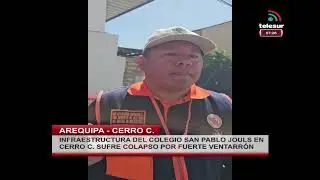 INFRAESTRUCTURA DEL COLEGIO SAN PABLO JOULS SUFRE COLAPSO POR FUERTE VENTARR&Oacute;N -  #cerrocolorado