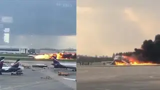 Flames Engulf Plane as It Makes Emergency Landing