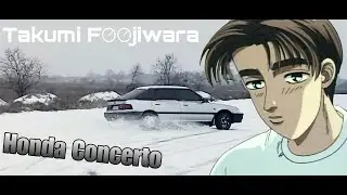 Такуми едет на гонку - дрифт на хонде