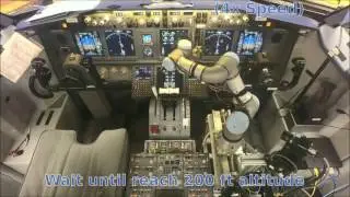 Robotic Co-Pilot Flies and Lands a Simulated Boeing 737