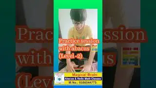 Abacus Level-2 with abacus 🧮 practice #abacustutorial #abacuslearning #abacuspractice #braingames 🧮🧮