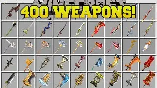 Minecraft: БОЛЕЕ 400 НОВЫХ ВИДОВ ОРУЖИЯ!!! (САМЫЙ БОЛЬШОЙ МОД НА ОРУЖИЕ В MINECRAFT!) Витрина модов