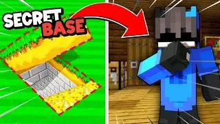 I Built a Underground Secret Base In Village || For Villagers! 🥰