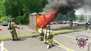 Beacon Hose Fire Demonstration at Woodland
