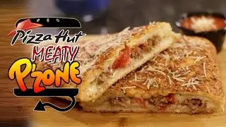 Pizza Hut Meaty P'Zone Recipe Remake  |  HellthyJunkFood