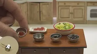 食べれるミニチュア ホイコーロー Miniature Twice cooked pork