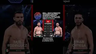 UFC on ESPN+ 95 Yair Rodriguez Brian Ortega FW Fight Simulation Recap & Prediction 🇲🇽🇺🇸👊🎮 #shorts