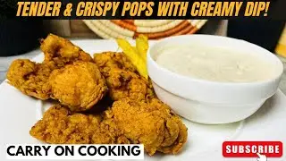 Ramzan Special Tender & Crispy Chicken Pops with Creamy Dip | Easy Recipe