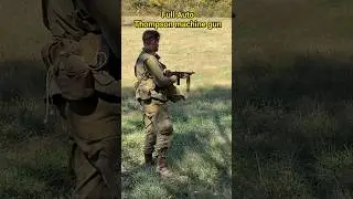 Blank firing Thompson Sub Machine Gun #military #reenacting #ww2 #thompson