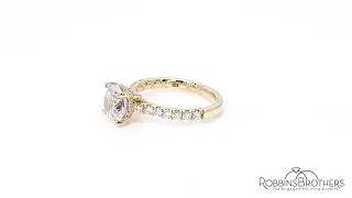 A. Jaffe 14k Yellow Gold Diamond Engagement Ring Setting 1/2 ct. tw.