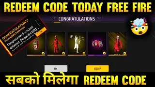 Free Fire Today Redeem Code 12 August 2022 | New Redeem Code Free Fire | Redeem Code Free Fire