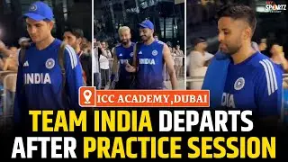 Watch : Team India departs from ICC Academy, Dubai after concluding Practice Session
