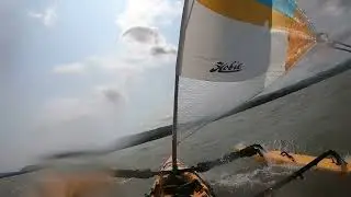 Sailing Kayak in 20 mph Lake Champlain