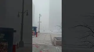 Downtown Buffalo, NY on December 30th, 2025. #snow #storm #cold #wind #warning #weatherstationco