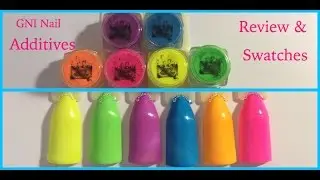 Gnarly Nails Inc Neon Pigment Powders Review & Swatches