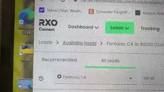 Review of RXO load board