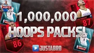 NBA Live Mobile 1 Million Coin Pack Opening!