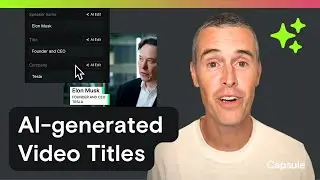 AI-generated video titles to introduce your speaker