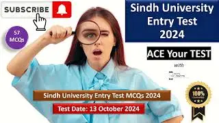 Sindh University Entry Test 2024 13.10.2024 by Digital Discite | SU Entry Test 13 October 2024