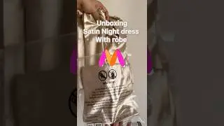 Satin night dress with robe Myntra  #youtubeshorts #shortvideo