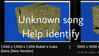 Unknown song: &ldquo;Rubik&rsquo;s Cube Solve&rdquo; (lostwave) 