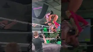 Kris Statlander top rope frankensteiner to Alex Windsor