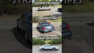 Ford Crown Vic 4.6L V8: Carven Exhaust Vs Straight Pipe Vs Borla Exhaust!