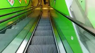 Sweden, Stockholm, COOP Medborgarplatsen, 1X escalator - going down