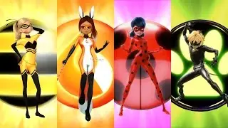 New Powers and Abilities! Chloe Queen Bee, Alya Rena Rouge Transformations | Speededit