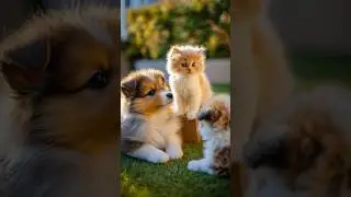 Fluffy Friends Meet for the First Time &ndash; Too Cute to Handle!