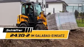 Sch&auml;ffer Radlader 2430-2 im GaLaBau-Einsatz