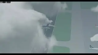 emirates nba a380 cabin crew sim above view landing