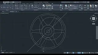 Making a driving wheel by AutoCAD