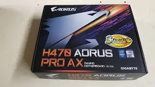 Gigabyte H470 Aorus Pro AX 10th gen Unboxing